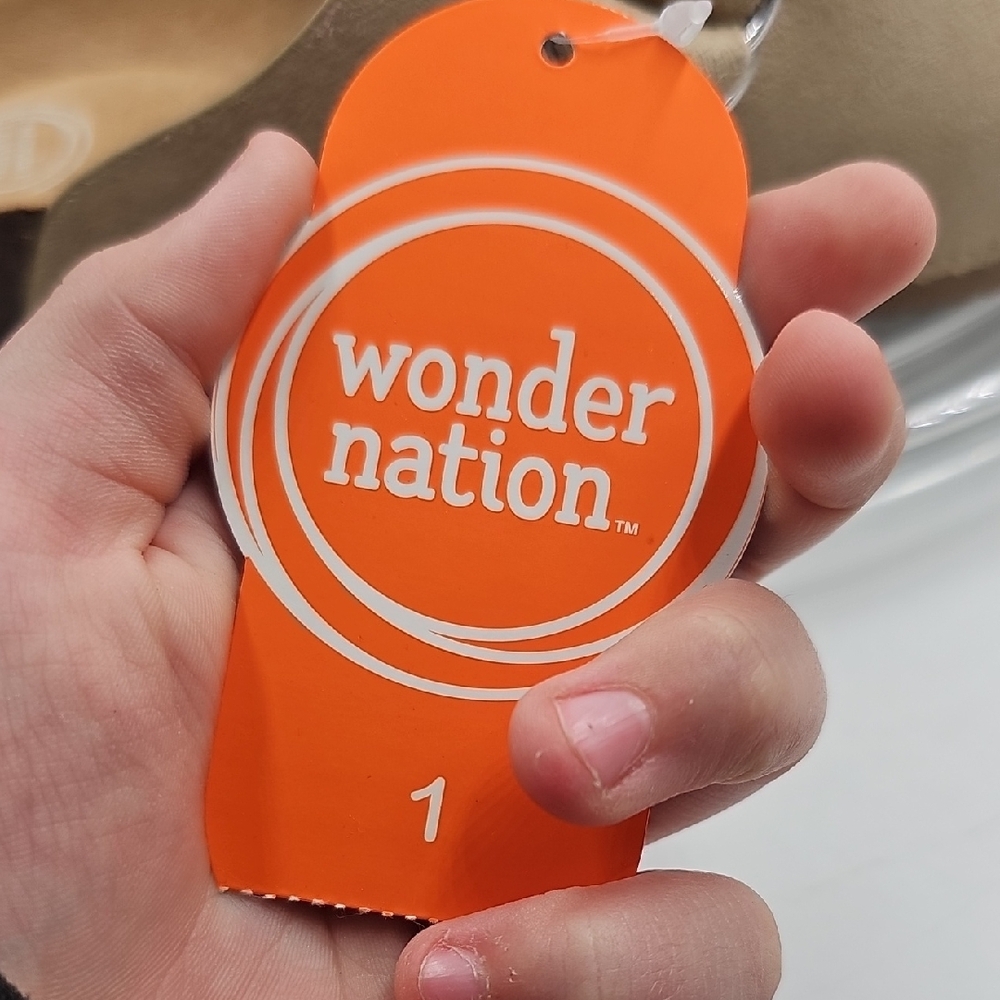 C Wonder Nation Tan Kids Slippers - Picture 8 of 12